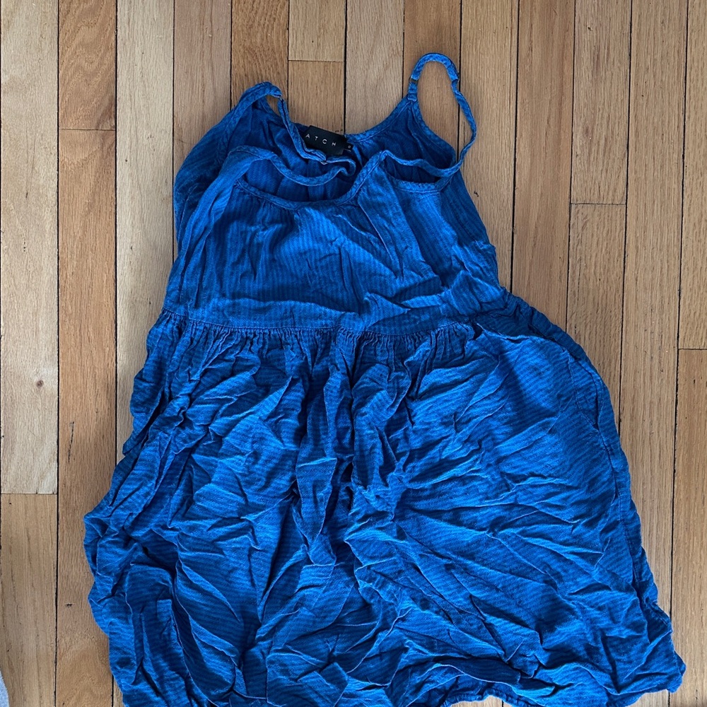 Hatch Vibrant Blue short Sleeveless Dress